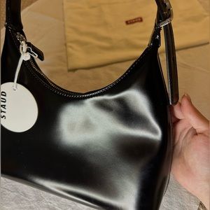 Staud Black Scotty Shoulder Bag